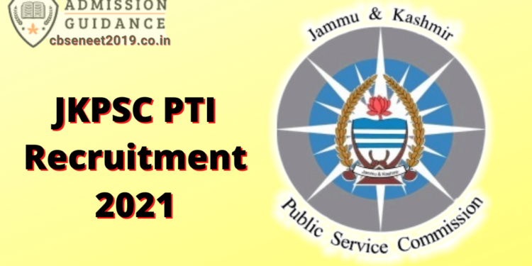 JKPSC PTI Recruitment 2021