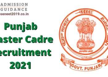 Punjab Master Cadre Recruitment 2021