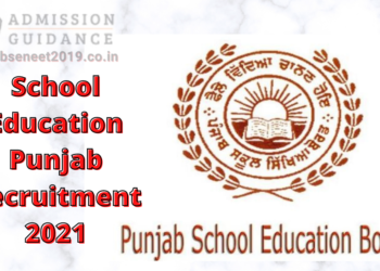 School Education Punjab Recruitment 2021