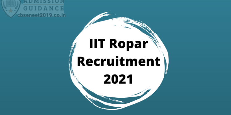 IIT Ropar Recruitment 2021