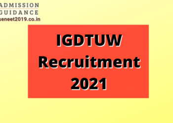 IGDTUW Recruitment 2021