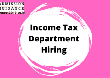 Income Tax Department Hiring