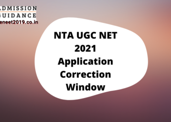 NTA UGC NET 2021 Application Correction Window