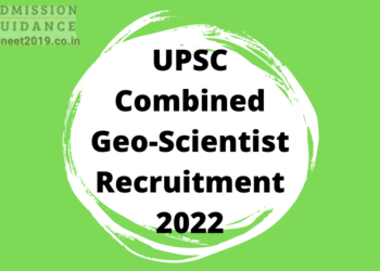 UPSC Combined Geo-Scientist Recruitment 2022