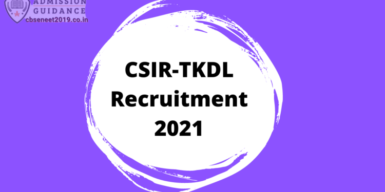 TKDL Recruitment 2021