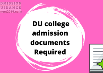 DU college admission documents Required