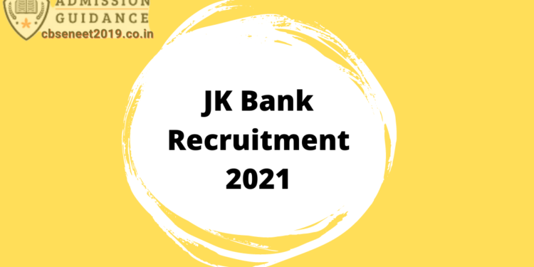JK Bank Recruitment 2021