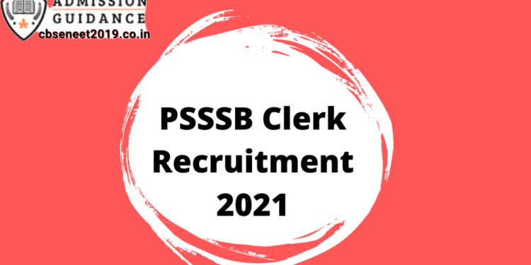 PSSSB Clerk Recruitment 2021