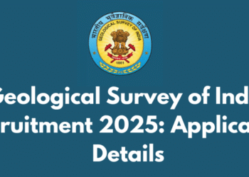 Geological Survey of India Recruitment 2025: Application Details