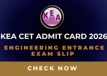 KEA CET Admit Card 2026