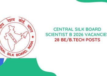 Central Silk Board Scientist B 2026