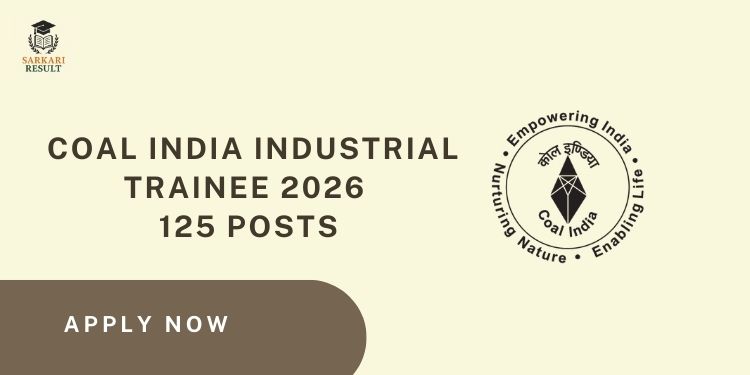 Coal India Industrial Trainee 2026