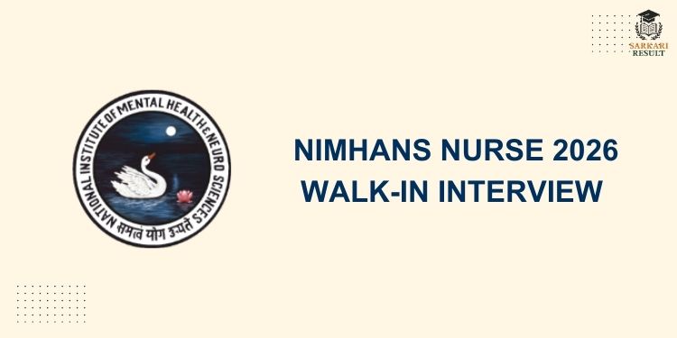 NIMHANS Nurse 2026