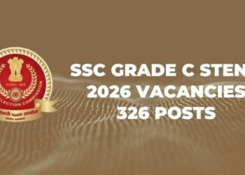 SSC Grade C Steno 2026 Vacancies