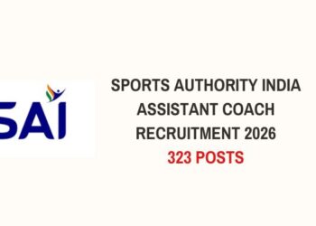 Sports Authority India Assistant Coach Recruitment 2026